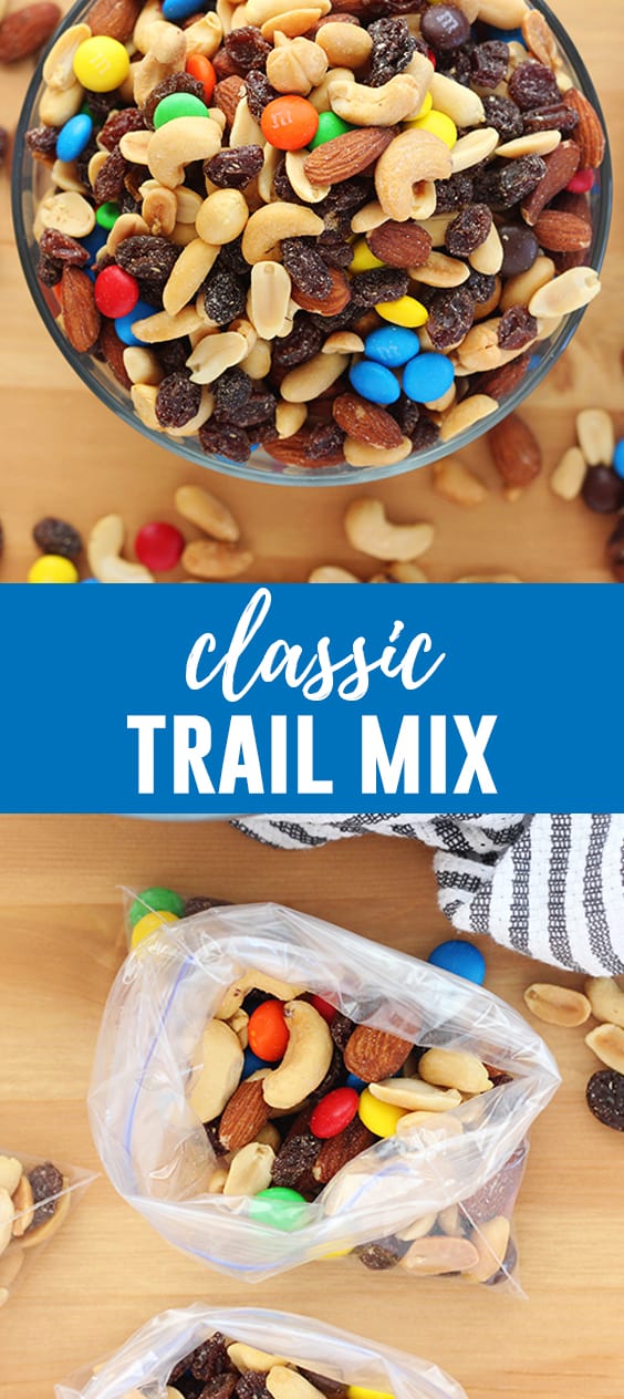 Sweet and Salty Trail Mix Recipe- Classic Ingredients - One Sweet Appetite