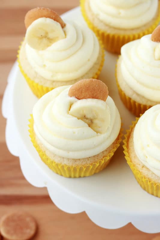 Banana Cream Pie Cupcakes on One Sweet Appetite