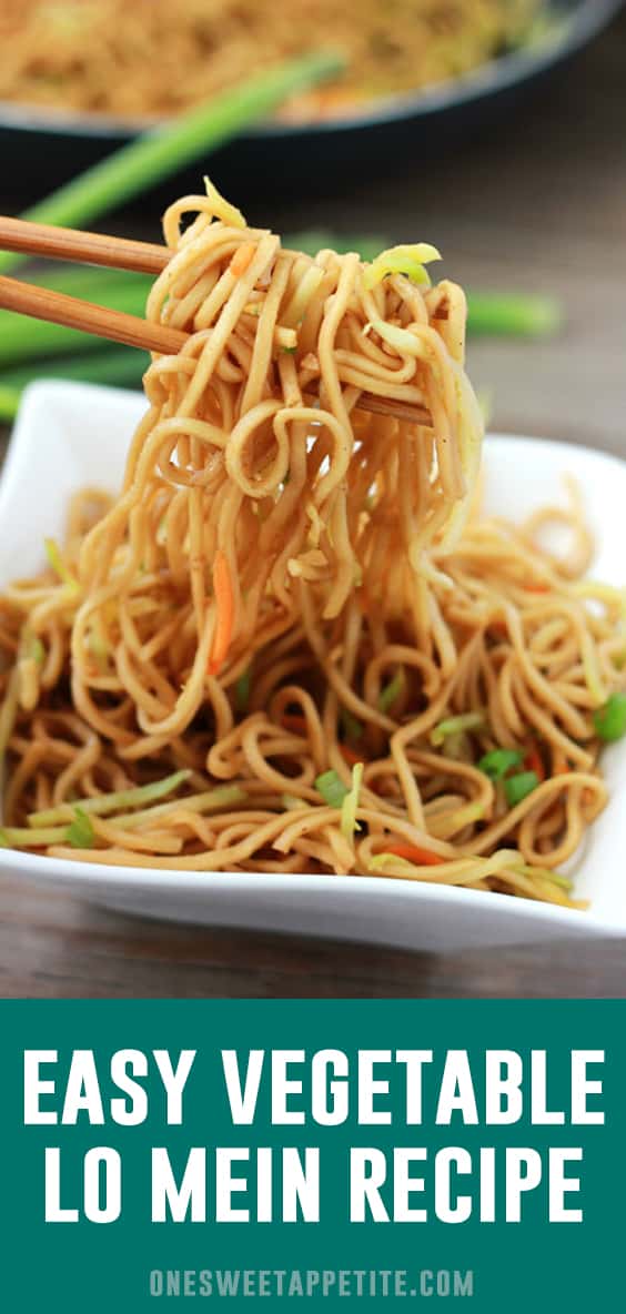 Easy Vegetable Lo Mein Recipe | One Sweet Appetite