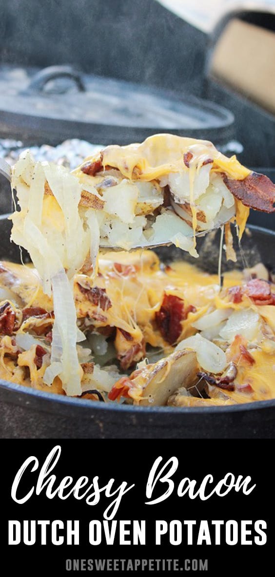 Cheesy Dutch Oven Potatoes