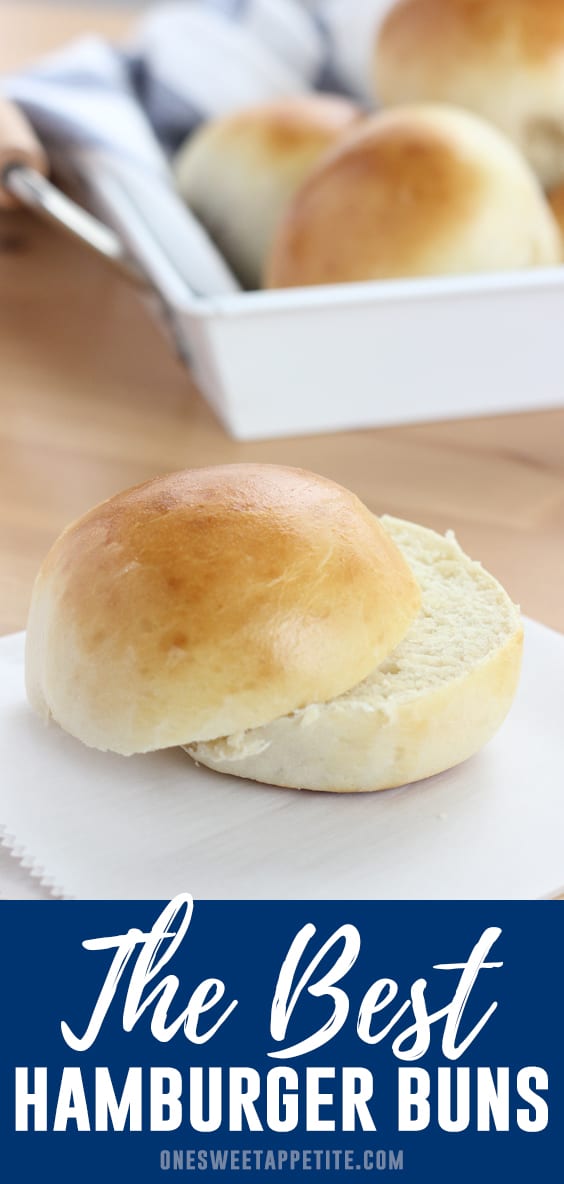 Homemade Hamburger Buns in under 40 minutes! This easy recipe is the perfect addition to your grilled favorites and perfect for beginner bread makers. Minimal ingredients and easy to follow instructions.