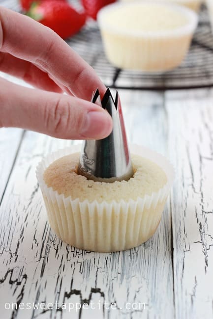 How to fill a cupcake tutorial