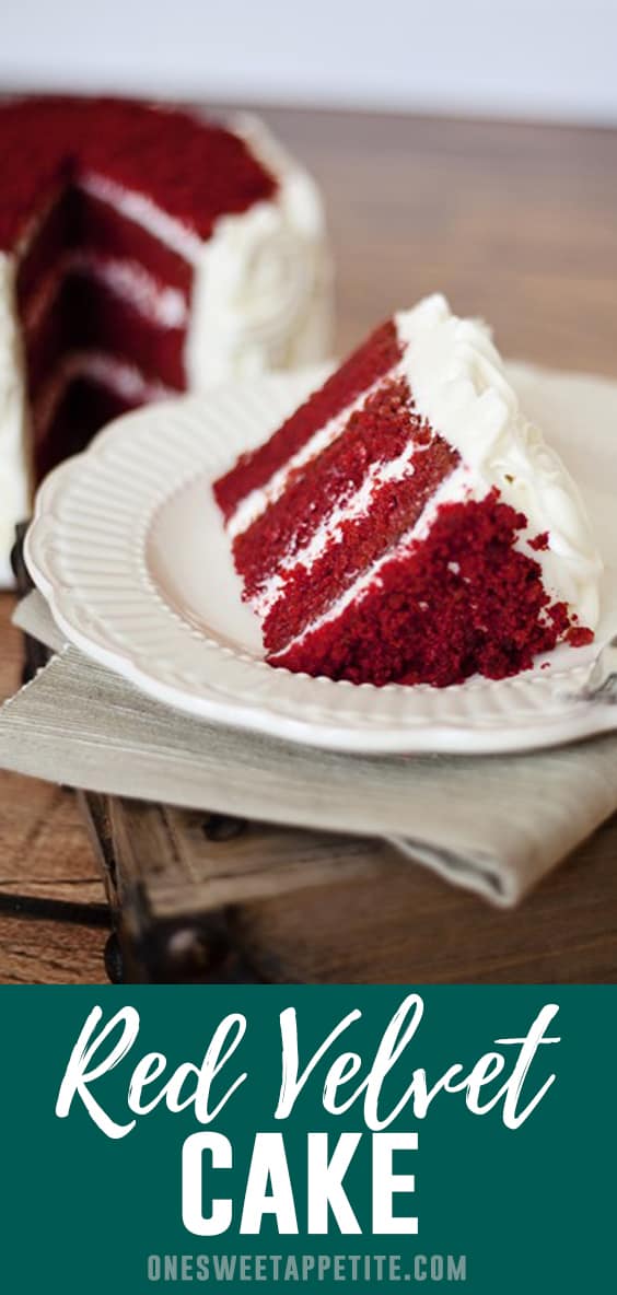 This Classic Red Velvet cake is made with buttermilk and topped with a rich and creamy cream cheese frosting. Delicious and beautiful!