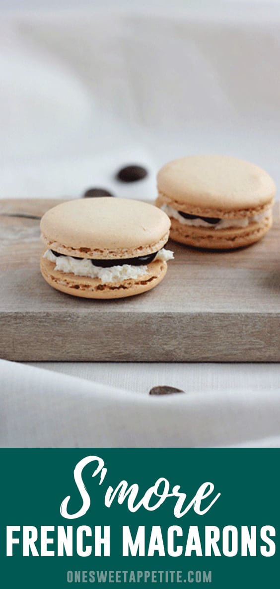 S'more French Macarons - One Sweet Appetite