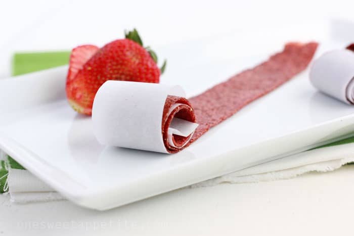 Strawberry Homemade Fruit Roll Ups