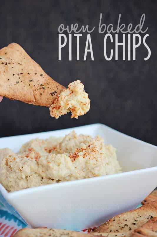 Oven Baked Pita Chips - One Sweet Appetite