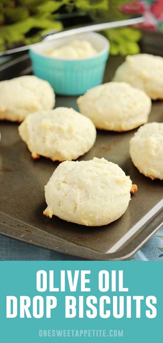 These are the BEST Olive Oil Drop Biscuits! Easy to make and light and fluffy in texture. They are the perfect side to any meal.