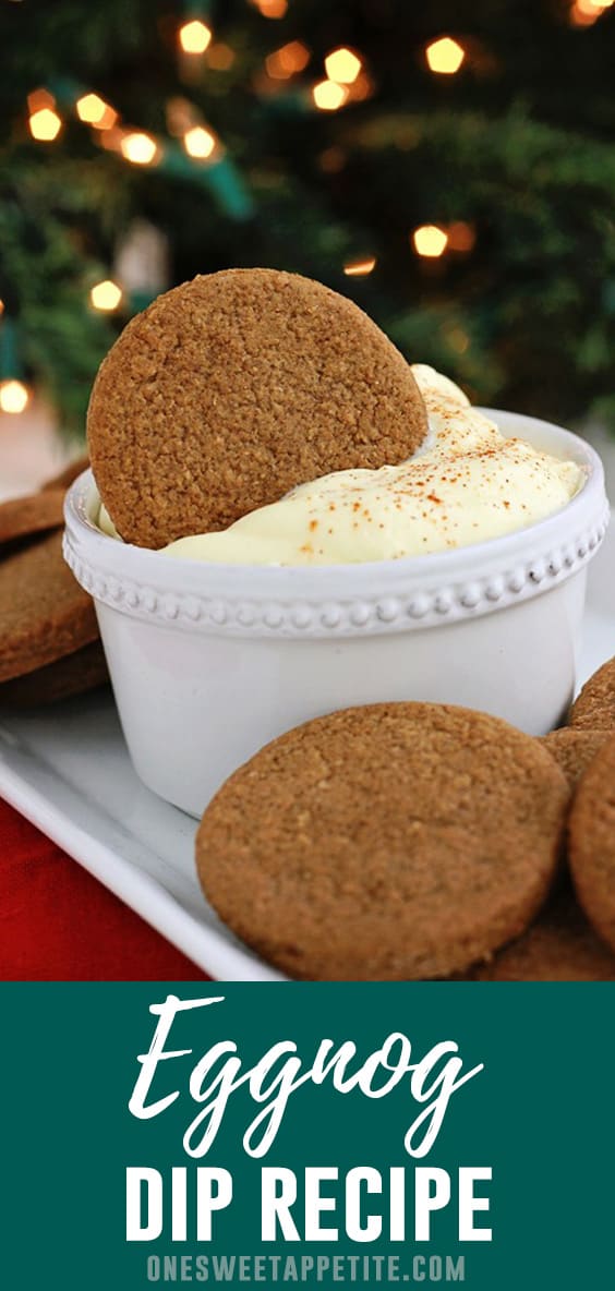 This creamy eggnog dip recipe is the perfect dessert or appetizer to serve at your holiday parties! It comes together quickly and tastes amazing served with your favorite Christmas cookies! This creamy eggnog dip recipe is the perfect dessert or appetizer to serve at your holiday parties! It comes together quickly and tastes amazing served with your favorite Christmas cookies!