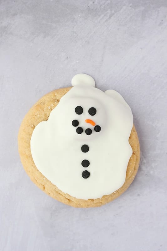 Melted Snowman Cookies