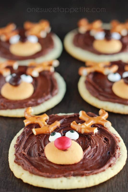 Reindeer Sugar Cookies | One Sweet Appetite