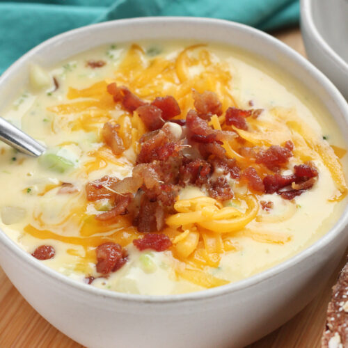 Cheesy Broccoli Soup Recipe - One Sweet Appetite