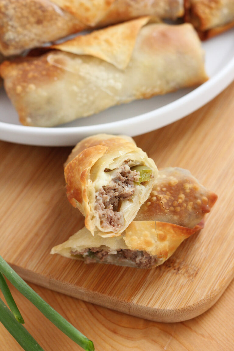 Philly Cheesesteak Egg Rolls