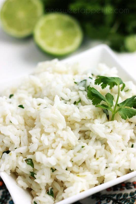 cilantro lime rice side dish