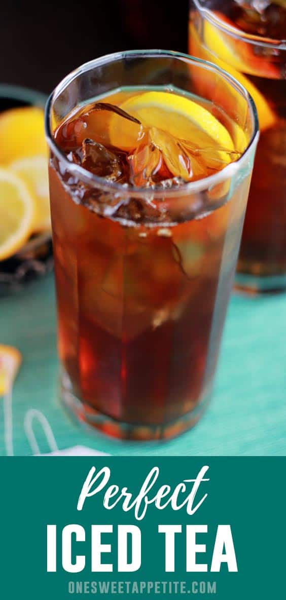 This perfect iced tea recipe gives you a refreshing summer drink you can enjoy all year! Made with 3 simple ingredients and in under 10 minutes! 