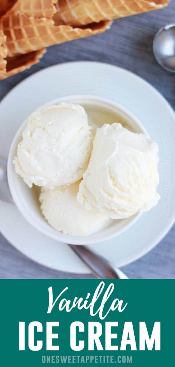 There is nothing boring about this Homemade Vanilla Ice Cream! With just 5 ingredients you have rich and creamy ice cream perfect for summer. 