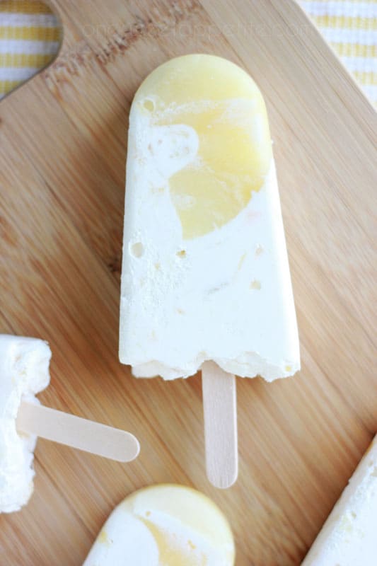 Frozen Pineapple Yogurt Pops - Creative Cynchronicity