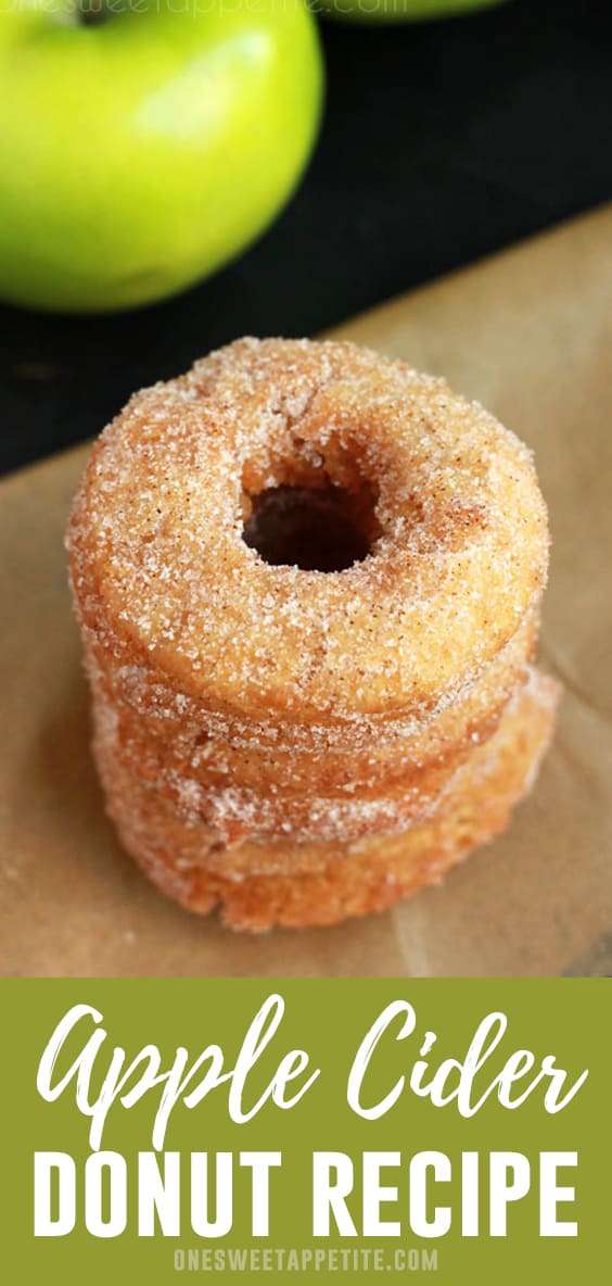 These Apple Cider Donuts capture the flavor of fall! Apple pie spice gives these donuts their tasty flavor while a apple cider glaze and cinnamon and sugar give it a perfect finish. 