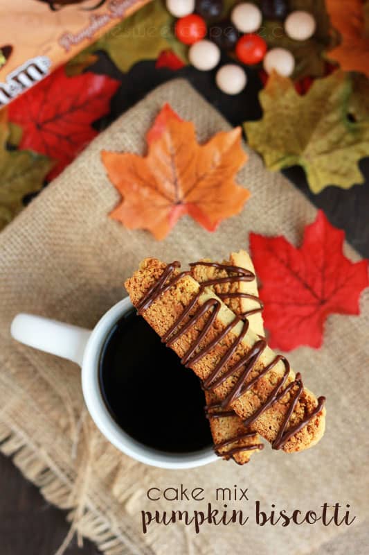 Cake Mix Pumpkin Biscotti