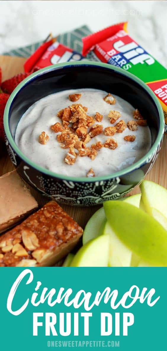 This simple cinnamon honey yogurt dip is perfect for fruit! Made with yogurt, cinnamon, and honey... It is the perfect sweet dip!