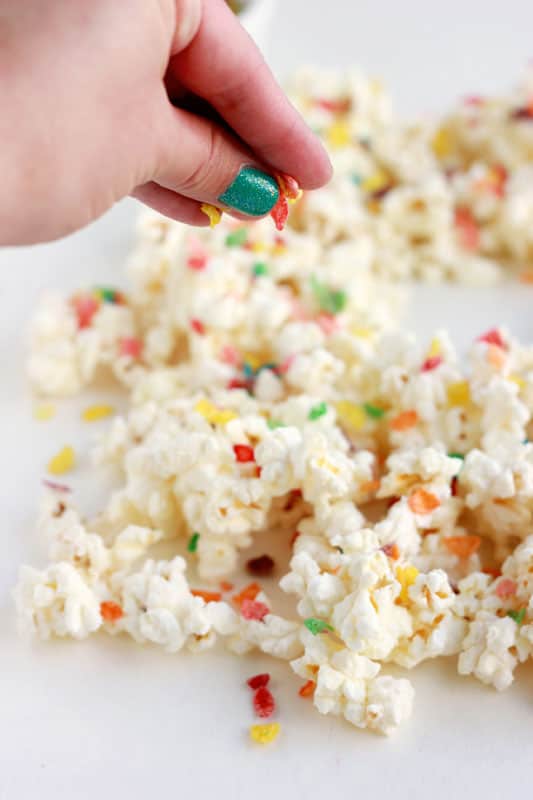 Christmas Light Popcorn Recipe - One Sweet Appetite