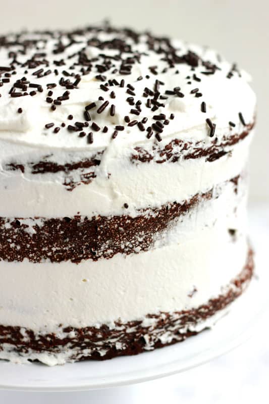 Chocolate Whipped Cream Cake Recipe