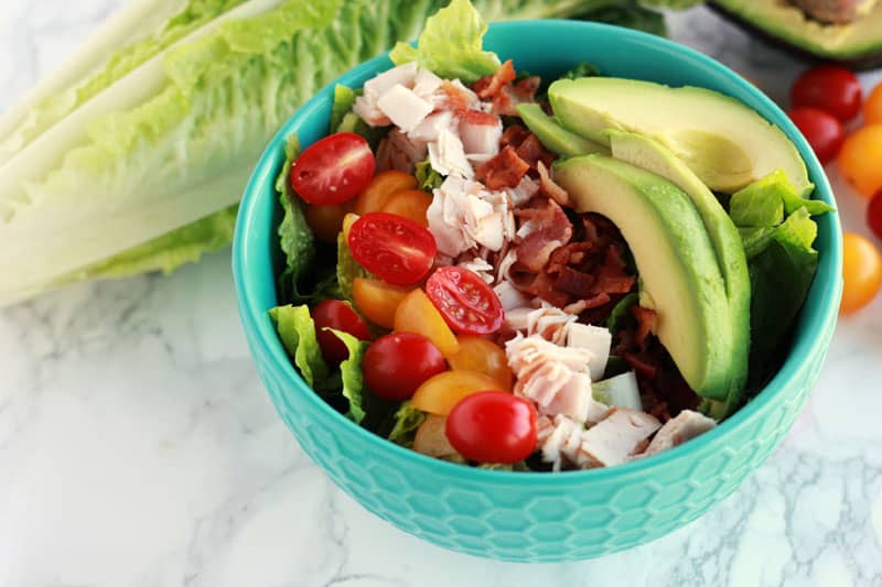 Turkey Bacon Avocado Salad One Sweet Appetite