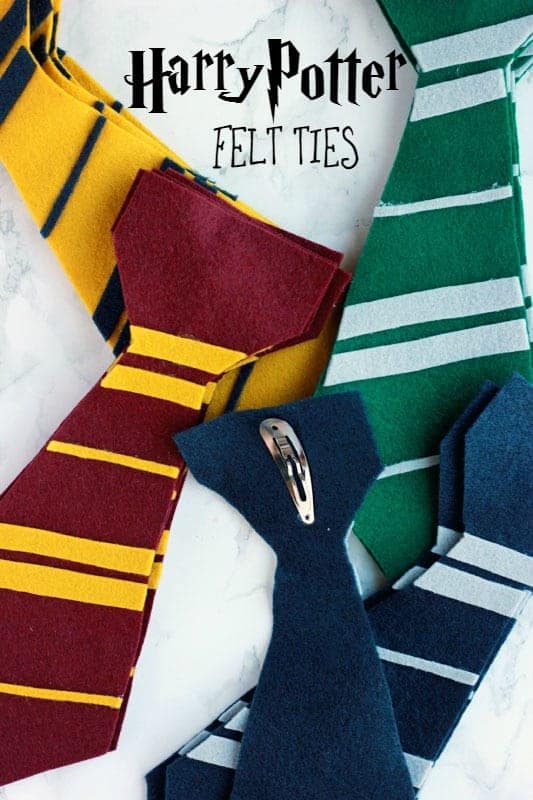 How to Make Harry Potter Felt Ties - One Sweet Appetite