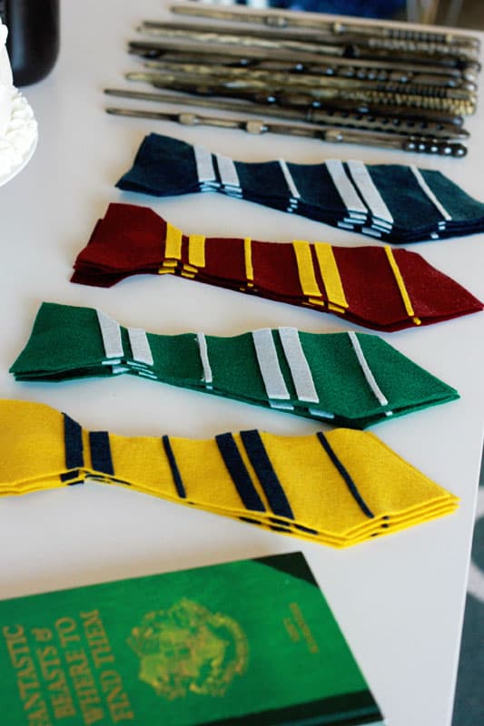 Harry Potter Felt Ties