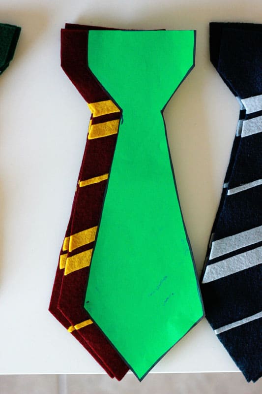 How to Make Harry Potter Felt Ties - One Sweet Appetite