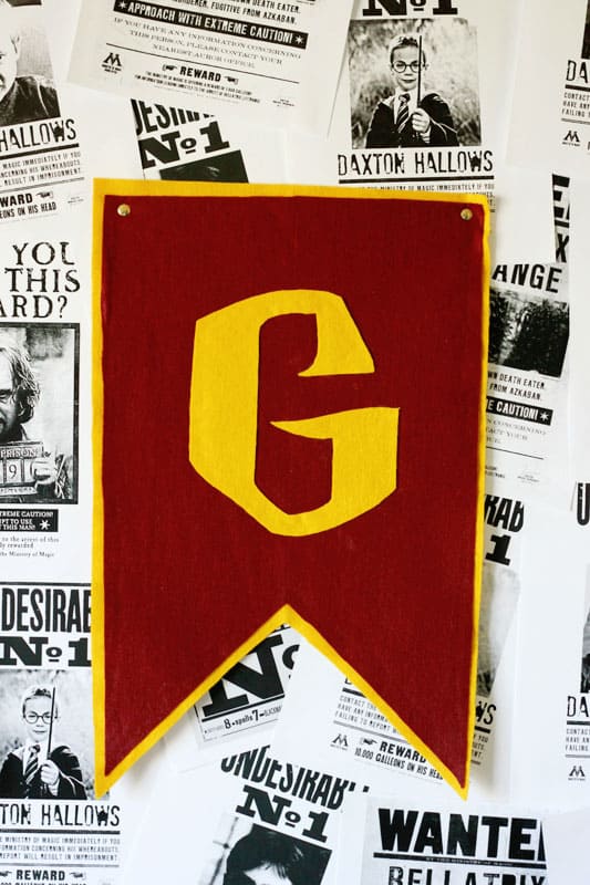 Gryffindor Felt Flag