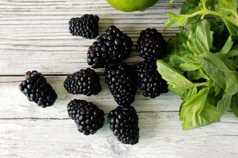 Blackberries and Mint