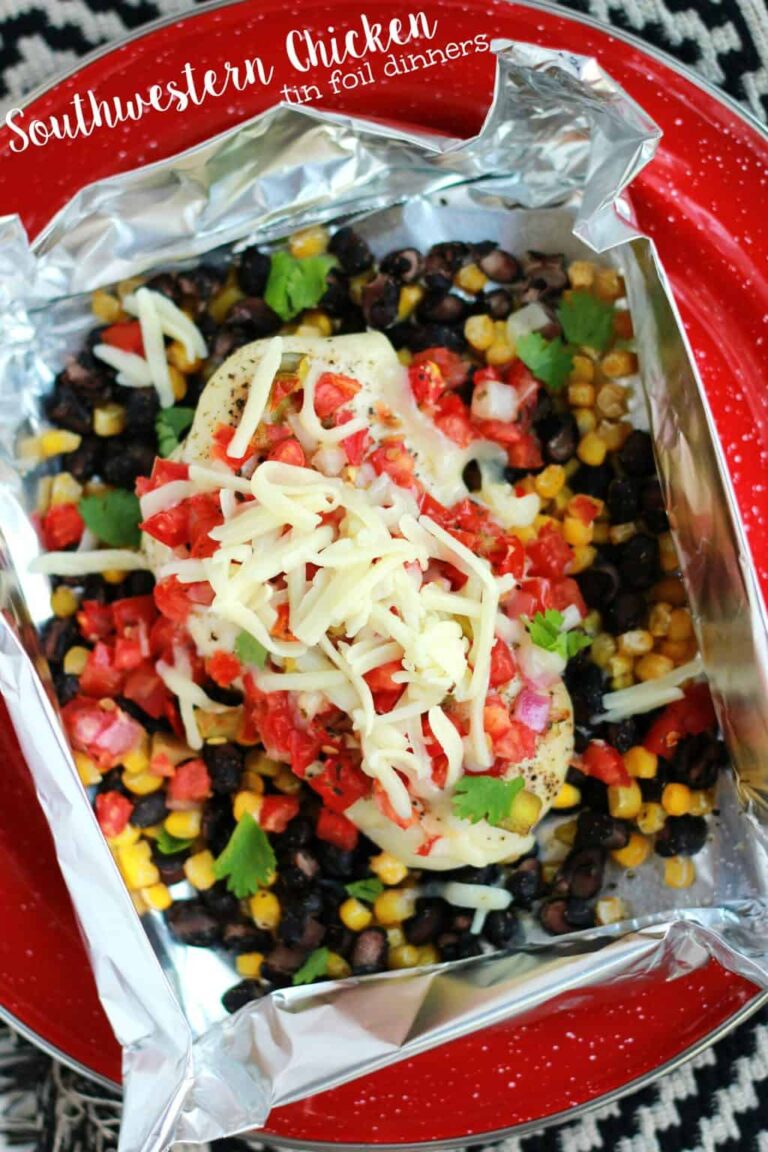 Southwestern Chicken Tin-Foil Dinner