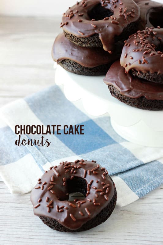 Homemade Chocolate Cake Donuts