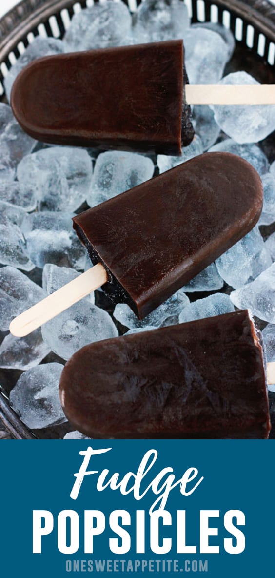 These creamy homemade fudge popsicles are only 5 ingredients! Incredibly simple to make and the best copycat fudgesicle!