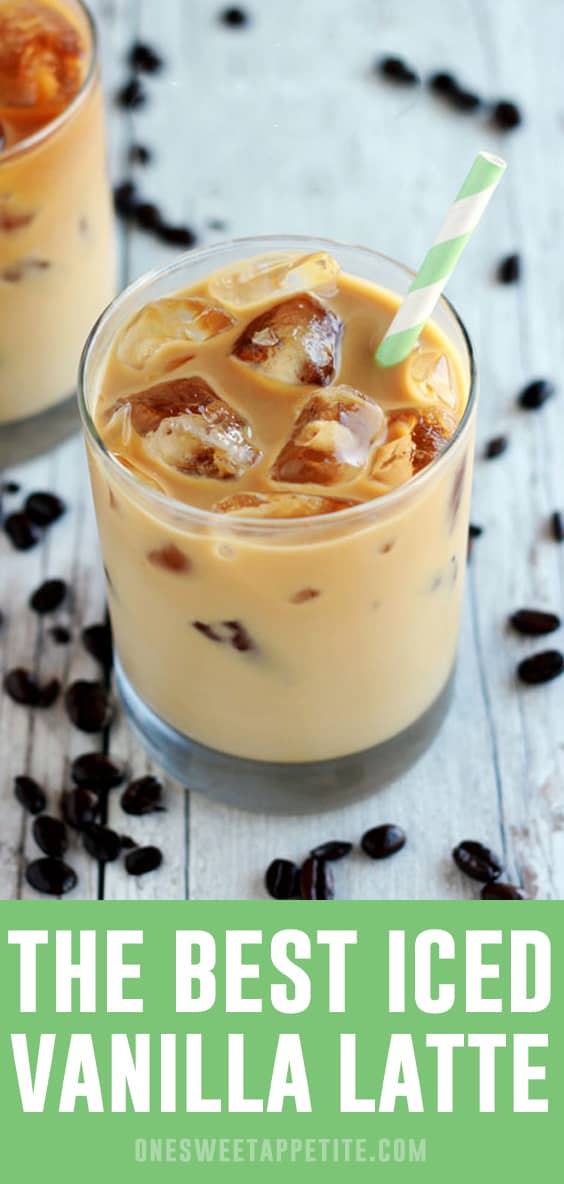 Den BEDSTE Iced Vanilla Latte opskrift - Så god og langt billigere end at købe kaffe dagligt! 