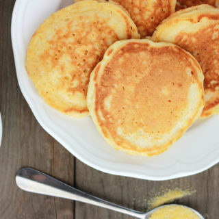 Cornmeal Pancakes on One Sweet Appetite