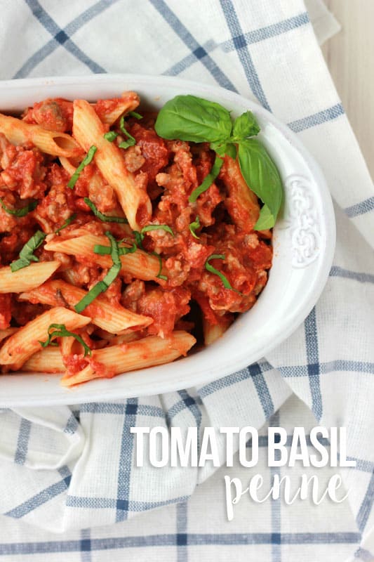 Tomato Basil Penne One Sweet Appetite