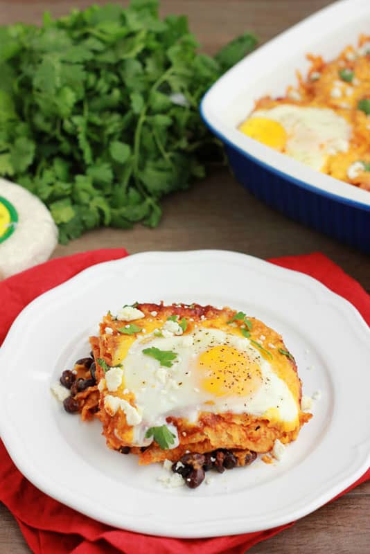 huevos rancheros casserole on one sweet appetite