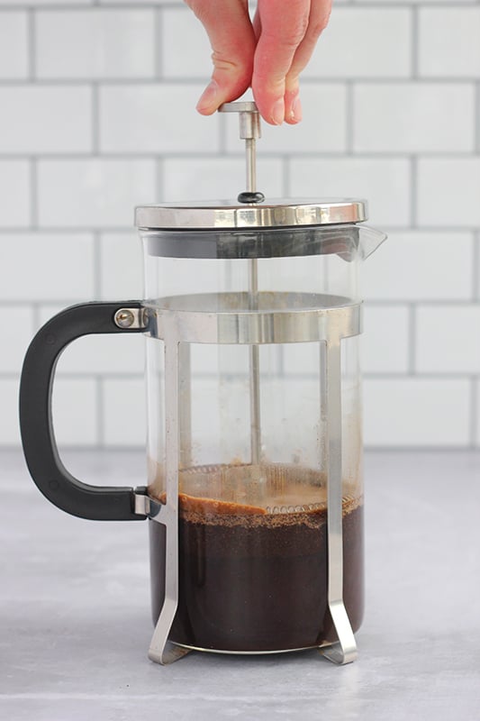 French Press Making Cold Brew