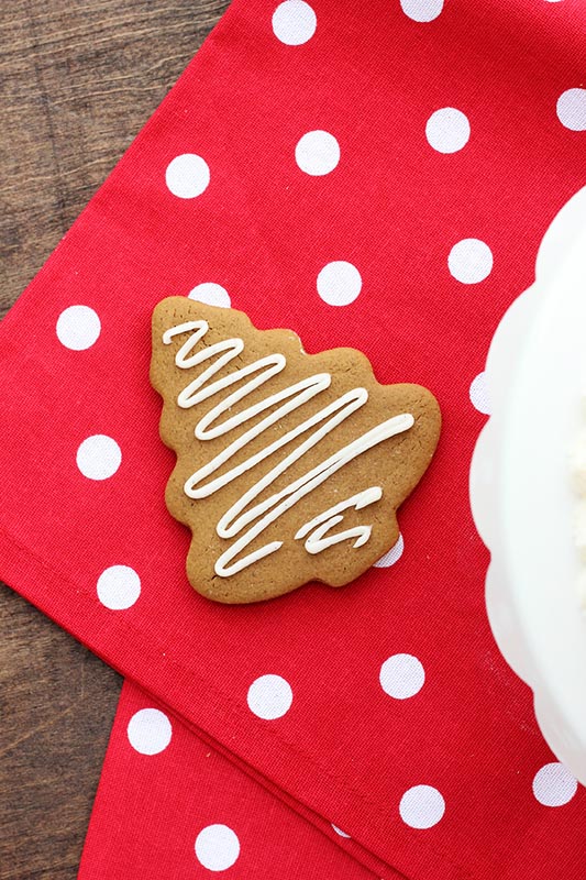 Gingerbread Cookie in the shape of a tree