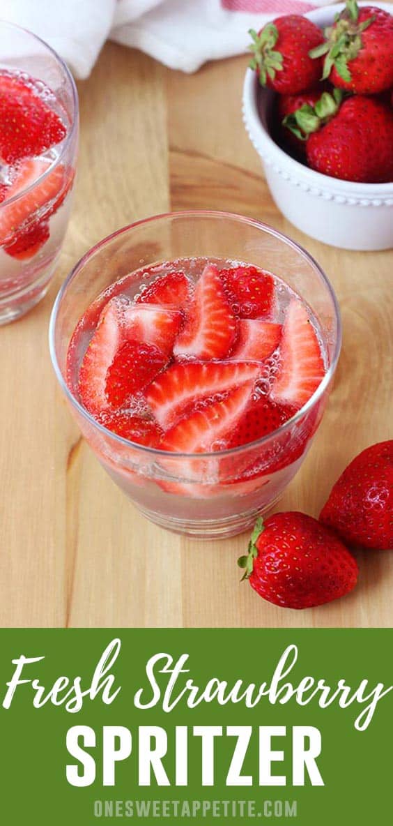Strawberry Balsamic Spritzer One Sweet Appetite
