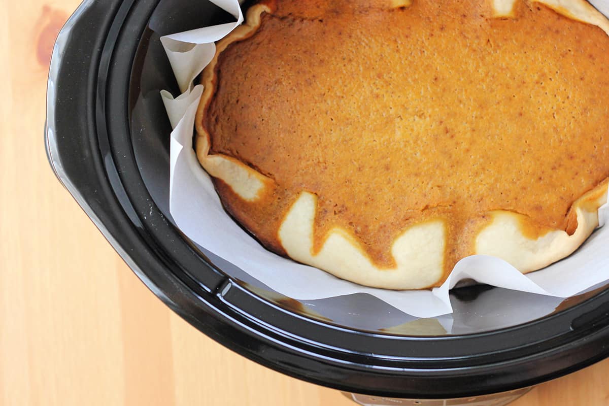 Slow Cooker Pumpkin Pie