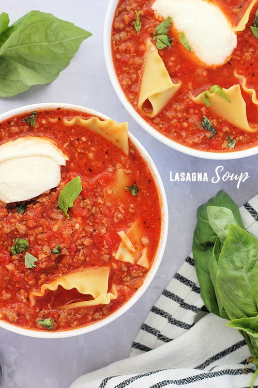 Lasagna Soup Recipe