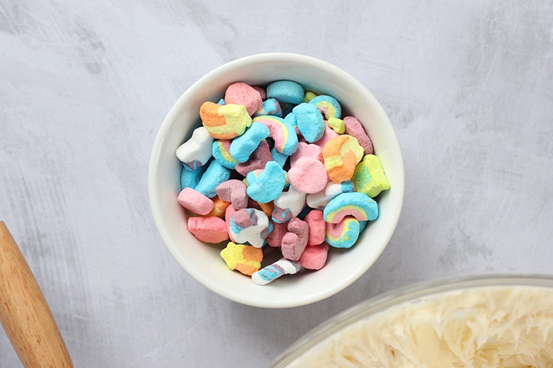 bowl of lucky charm marshmallows