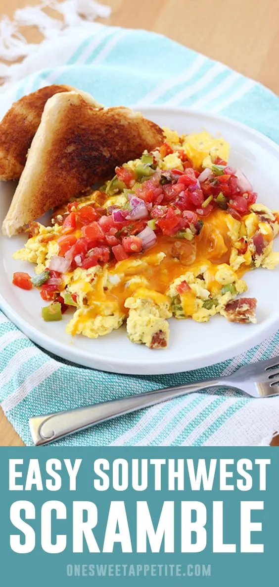 Easy Southwest Egg Scramble One Sweet Appetite