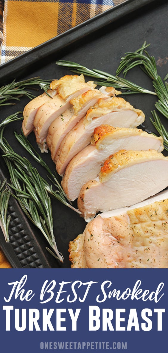 This simple boneless smoked turkey breast recipe is so delicious and easy to make! Perfect for a small Thanksgiving dinner or comforting meal! 