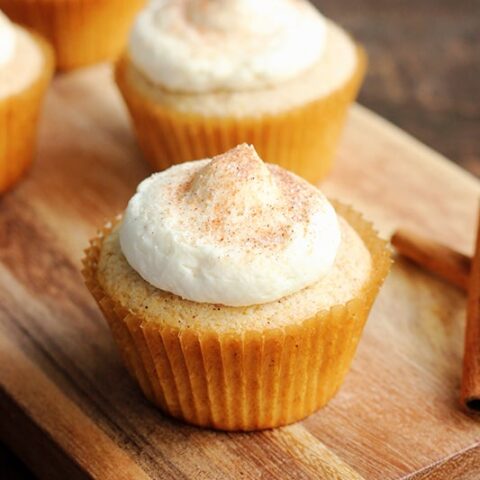 Snickerdoodle Cupcakes with Cinnamon Buttercream