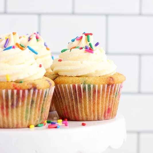 Homemade Funfetti Cupcakes - One Sweet Appetite