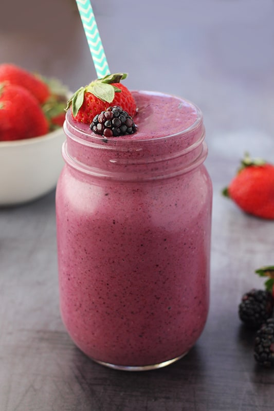 Mixed Berry Smoothie Recipe - One Sweet Appetite