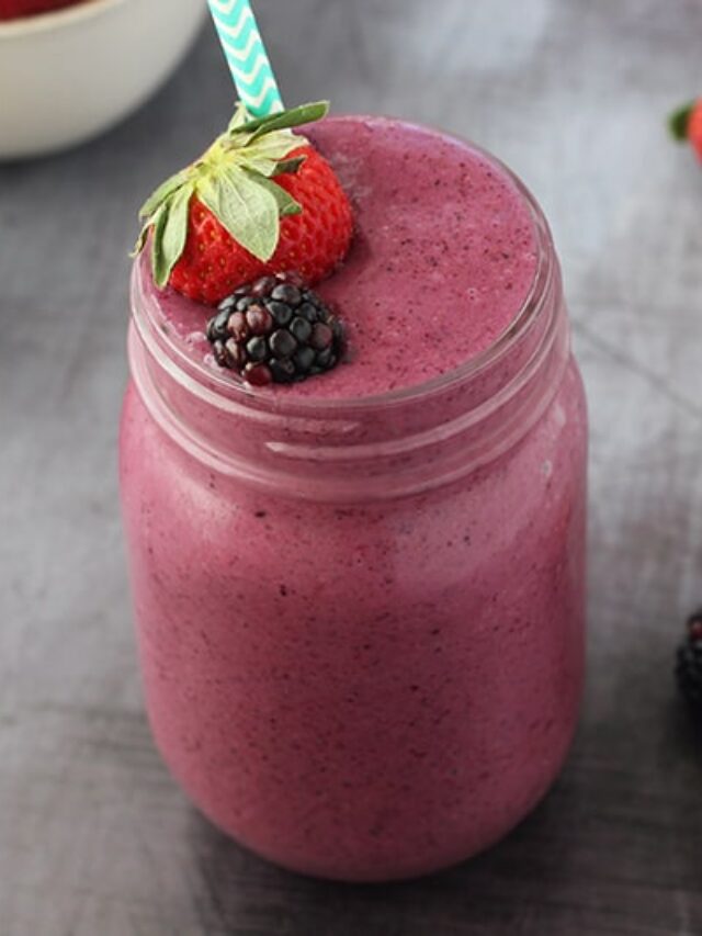 Mixed Berry Smoothie - One Sweet Appetite